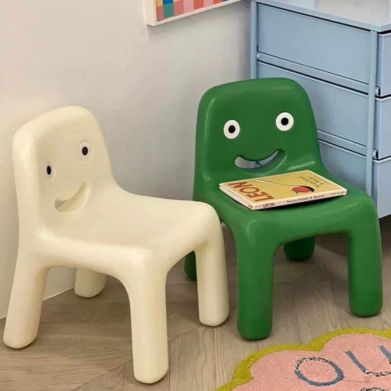 

Living Room Ins Smiley Chair Backrest Chair stools Study Stool Writing Pupils Plastic Environmentally Friendly Plastics Chair