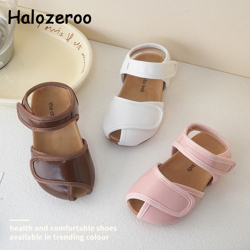 Summer New Baby Girls Beach Sandals Children Princess Slides Kids Brand Dress Shoes Toddler Closed Toe Sandalias Leather Flats
Summer New Baby Girls Beach Sandals Children Princess Slides Kids Brand Dress Shoes Toddler Closed Toe Sandalias Leather Flats