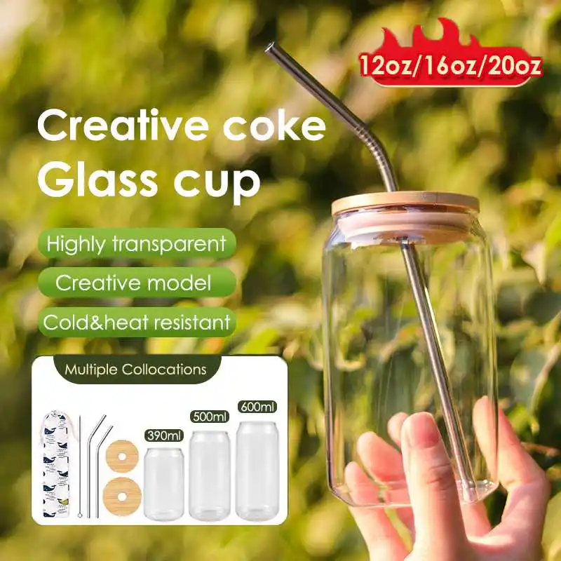 Transparent Can Shape Glass Cup Tea Juice Milk Coffee Wine Glass Drink Cup Can High Borosilicate Glass Drinkware Durable
Transparent Can Shape Glass Cup Tea Juice Milk Coffee Wine Glass Drink Cup Can High Borosilicate Glass Drinkware Durable