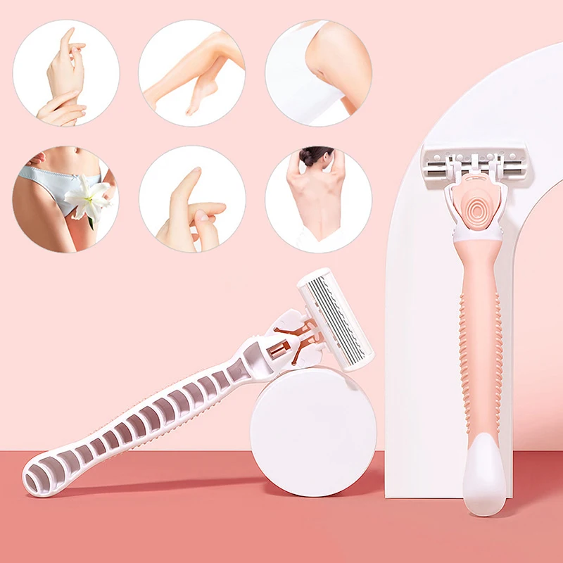 Safety Razor Women Female 6-Blades Shaving Blades T-Shaped Trimmer Replaceable Cassettes Female Shaving Razor Female Epilator
Safety Razor Women Female 6-Blades Shaving Blades T-Shaped Trimmer Replaceable Cassettes Female Shaving Razor Female Epilator