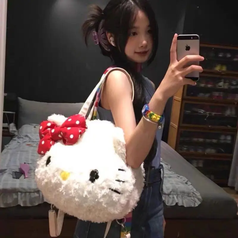 Sanrio Hellokitty плюшевая сумка для женщин осень/зима японская большая сумка-тоут симпатичный студенческий рюкзак
Sanrio Hellokitty плюшевая сумка для женщин осень/зима японская большая сумка-тоут симпатичный студенческий рюкзак