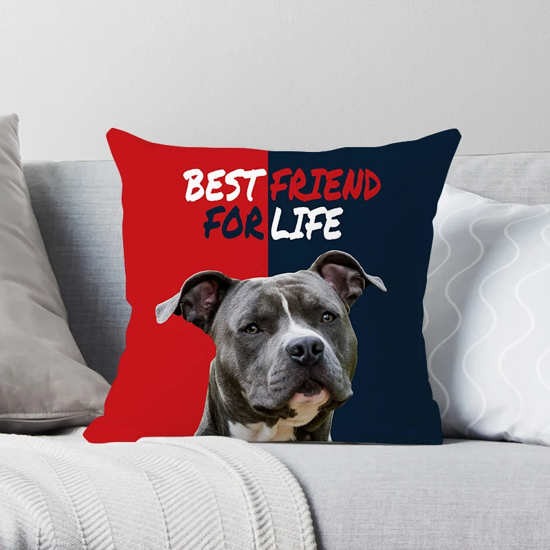 Amstaff Best Friend for Life Cushion Cover Animal Pillow Cover Home Decorative Pillows Sofa Car Cushion Polyester Pillow Case
Amstaff Best Friend for Life Cushion Cover Animal Pillow Cover Home Decorative Pillows Sofa Car Cushion Polyester Pillow Case