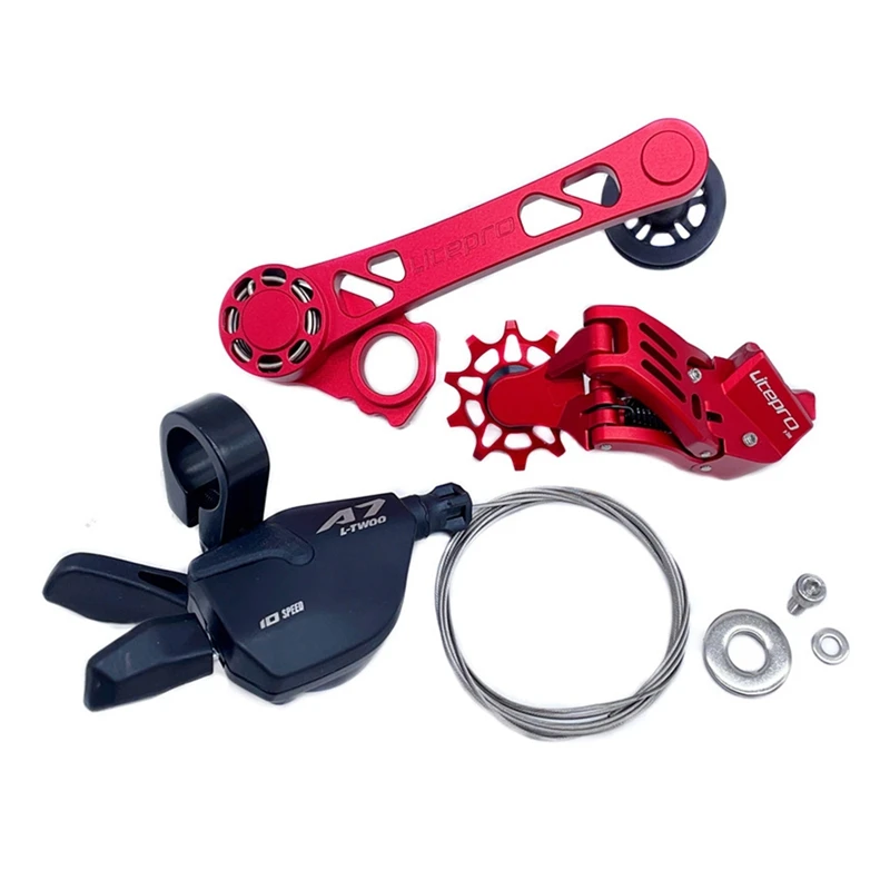 Litepro For Brompton Bike Aluminum Alloy Rear Derailleurs Transmission Modified 5 External 7Speed Chain Tensioner DIP Shifter
Litepro For Brompton Bike Aluminum Alloy Rear Derailleurs Transmission Modified 5 External 7Speed Chain Tensioner DIP Shifter