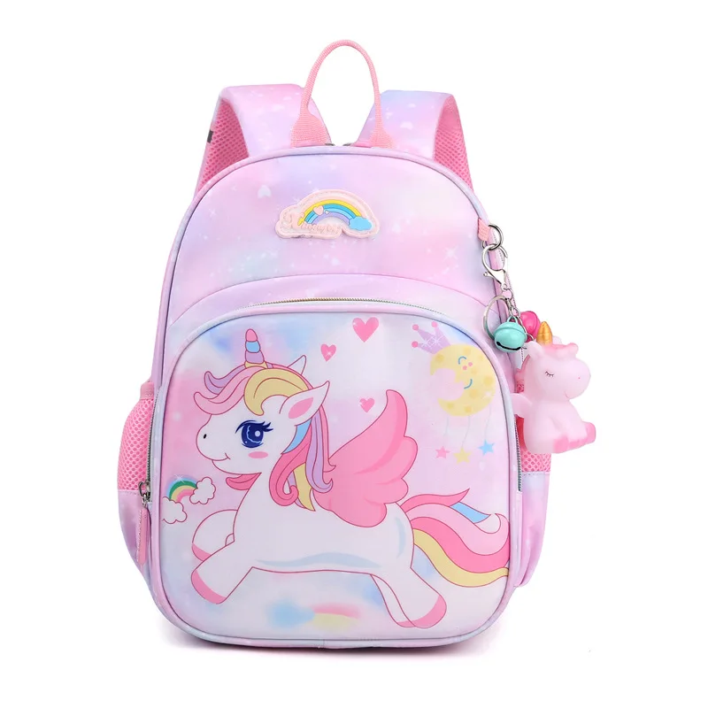 Unicorn Pink Rainbow Schoolbag For Girls Unicorn Pink Rainbow Schoolbag For Girls