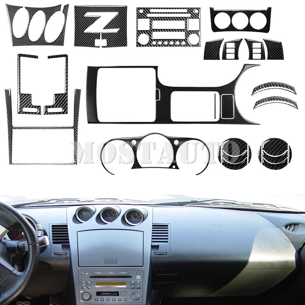 For Nissan 350Z Soft Carbon Fiber Interior Accessories Kit Cover Trim 2003-2009 28pcs Interior Whole Kit
For Nissan 350Z Soft Carbon Fiber Interior Accessories Kit Cover Trim 2003-2009 28pcs Interior Whole Kit
