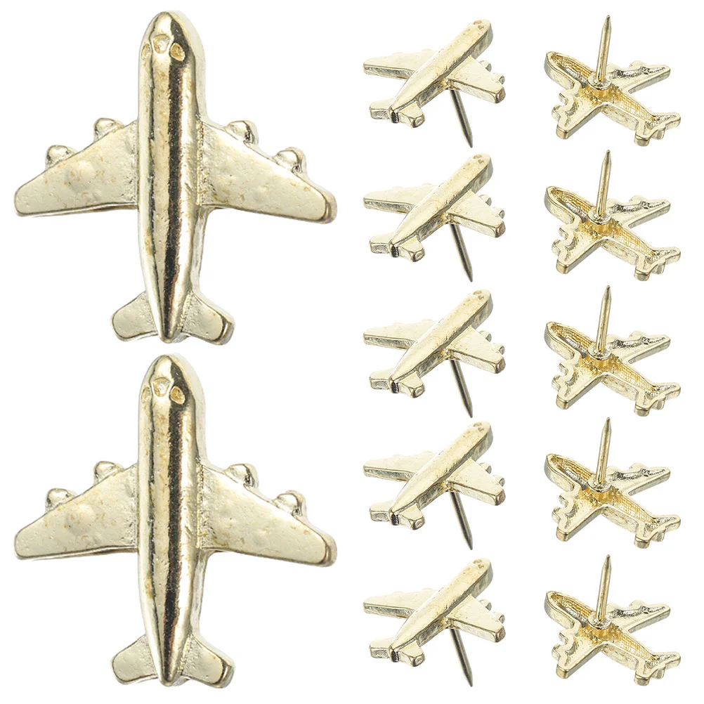 24 Pcs Three-dimensional Decorate Thumbtack Airplane Steel Needle Metal Push Pin
24 Pcs Three-dimensional Decorate Thumbtack Airplane Steel Needle Metal Push Pin