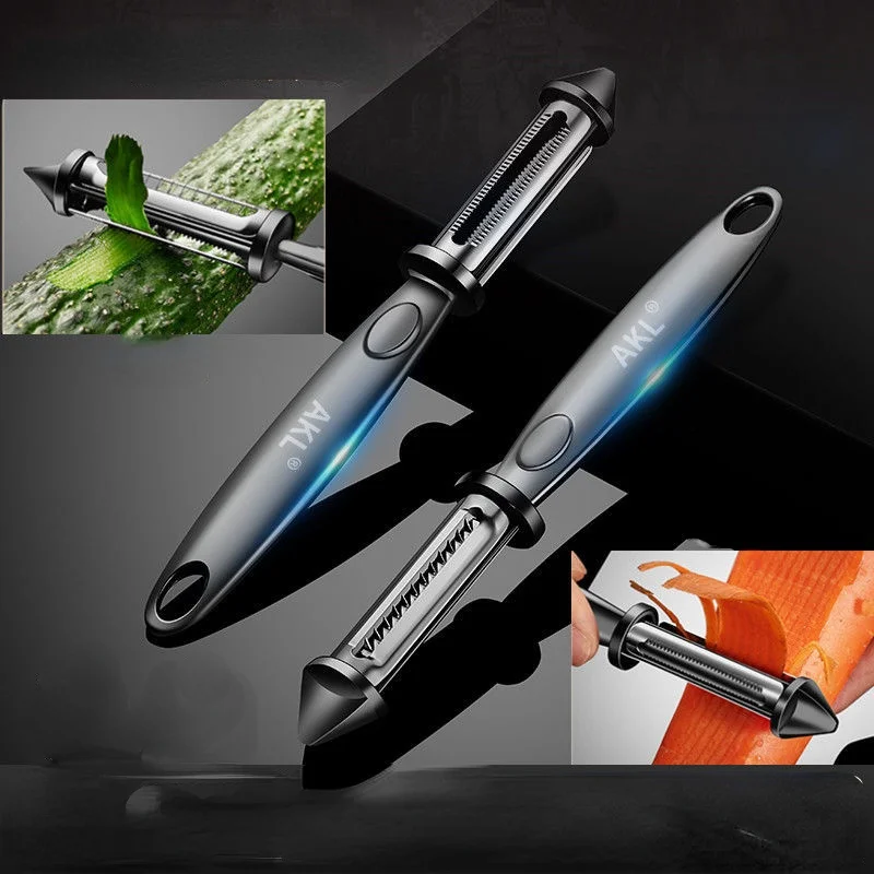 Stainless steel two-in-one peeler fruit peeler kitchen multifunctional peeler potato peeling and shredding artifa
Stainless steel two-in-one peeler fruit peeler kitchen multifunctional peeler potato peeling and shredding artifa