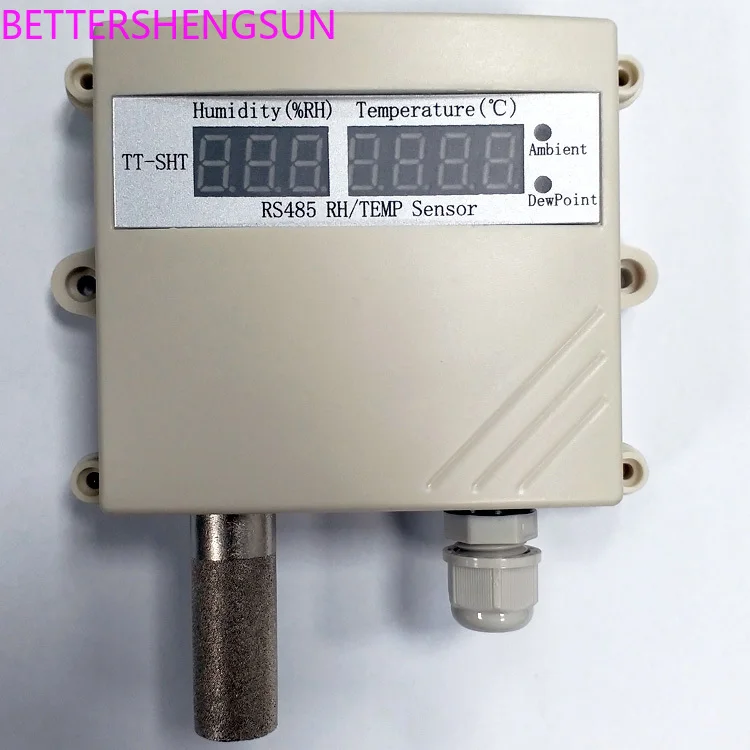 Датчик температуры и влажности RS485, датчик температуры и влажности MODBUS, датчик температуры и влажности, температура росы SHT30/SHT31
Датчик температуры и влажности RS485, датчик температуры и влажности MODBUS, датчик температуры и влажности, температура росы SHT30/SHT31
