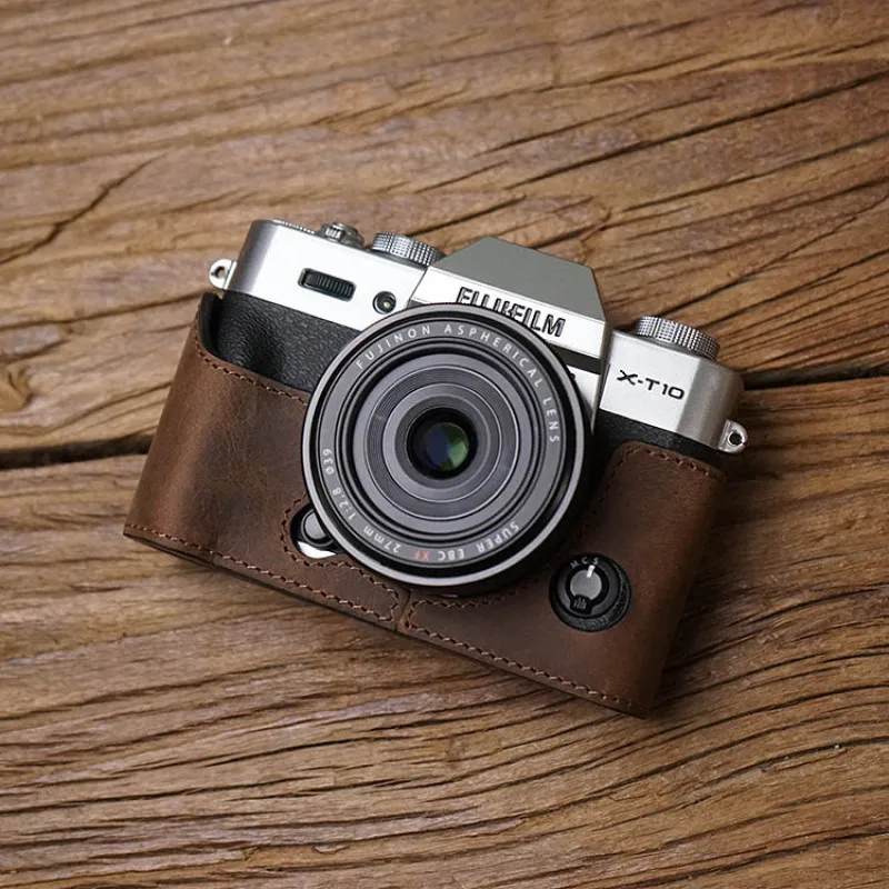 For Fuji XT30 X-T20 X-T30 XT20 Camera Mr.Stone Handmade Genuine Leather Camera Case Video Half Bag Camera Bodysuit
For Fuji XT30 X-T20 X-T30 XT20 Camera Mr.Stone Handmade Genuine Leather Camera Case Video Half Bag Camera Bodysuit