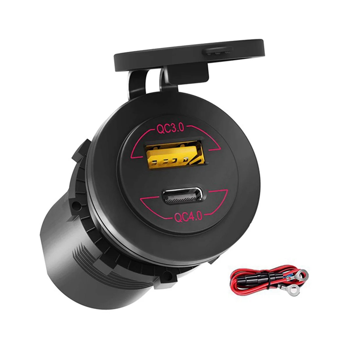 Quick Charge 4.0 PD QC 3.0 USB Car Charger Socket 12V-24V 60W USB Outlet Fast Charger for Car,Boat,Truck,Motorcycle,
Quick Charge 4.0 PD QC 3.0 USB Car Charger Socket 12V-24V 60W USB Outlet Fast Charger for Car,Boat,Truck,Motorcycle,