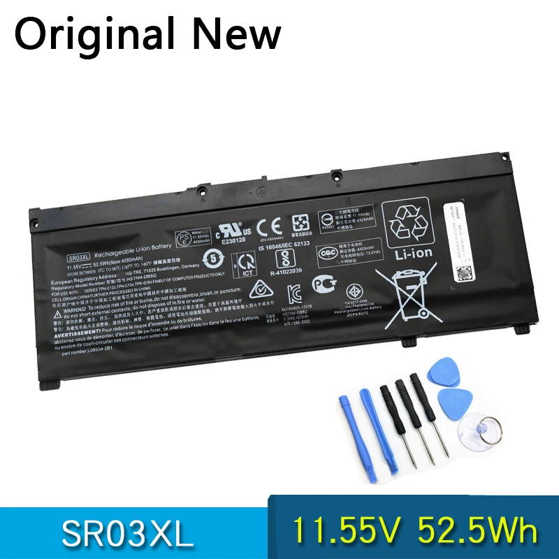 NEW Original Battery SR03XL L08934-2B1 L08855-855 For HP OMEN 15-CE 17-CB0052TX Pavilion Gaming 15-CX0096TX CX0006NT HSTNN-DB8Q
NEW Original Battery SR03XL L08934-2B1 L08855-855 For HP OMEN 15-CE 17-CB0052TX Pavilion Gaming 15-CX0096TX CX0006NT HSTNN-DB8Q