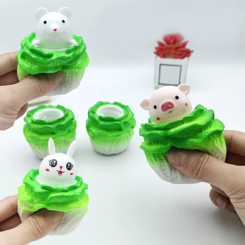 Squeeze Cabbage Fidgets Toy for Kids Stress Relief Vent Toy Cartoon Pinch Animal Toy Decompression TPR Toy for Autisms
Squeeze Cabbage Fidgets Toy for Kids Stress Relief Vent Toy Cartoon Pinch Animal Toy Decompression TPR Toy for Autisms