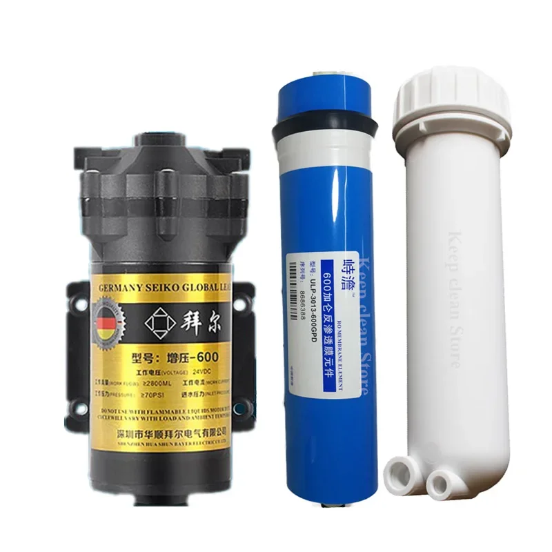 

600 Gpd Booster Pump Water Filter Cartridge 600G RO Membrane Water Filter Housing Reverse Osmosis System Water Purifier Parts