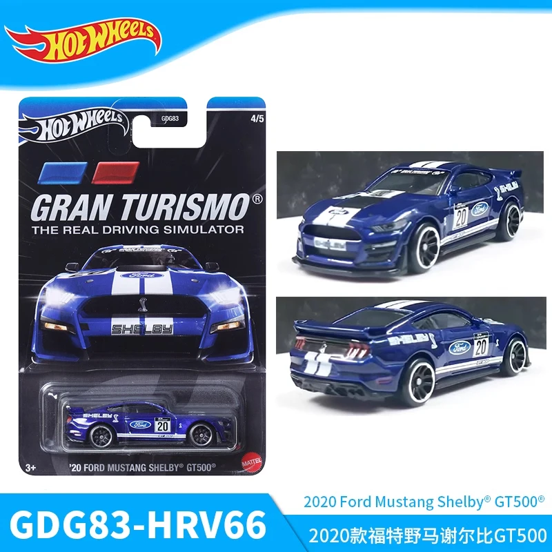 

Hot Wheels Gran Turismo Car Boys Toys 1/64 Diecast Ford Mustang Shelby GT500 Vehicle Metal Models Collection Birthday Gift