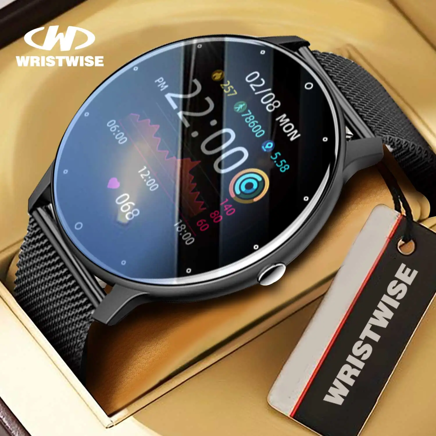 

2024 Smart Watch Ladies Heart Rate Blood Pressure Sport Fitness Watches IP67 Waterproof Bluetooth For Android ios smartwatch Men