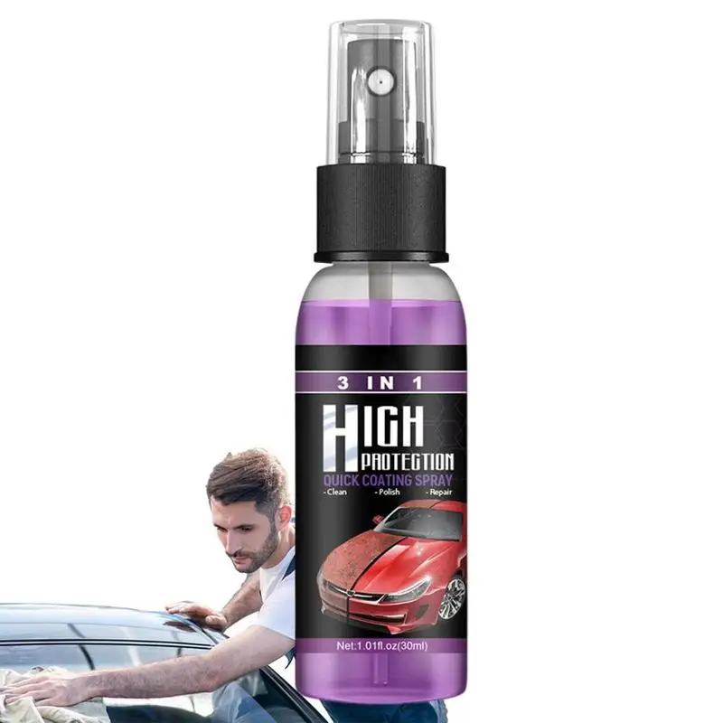 

3 In 1 Car Ceramic 30ml Coating Spray Auto Nano Ceramic Coating Polishing Spraying Wax Car Paint Scratch Repair Remover For Cars