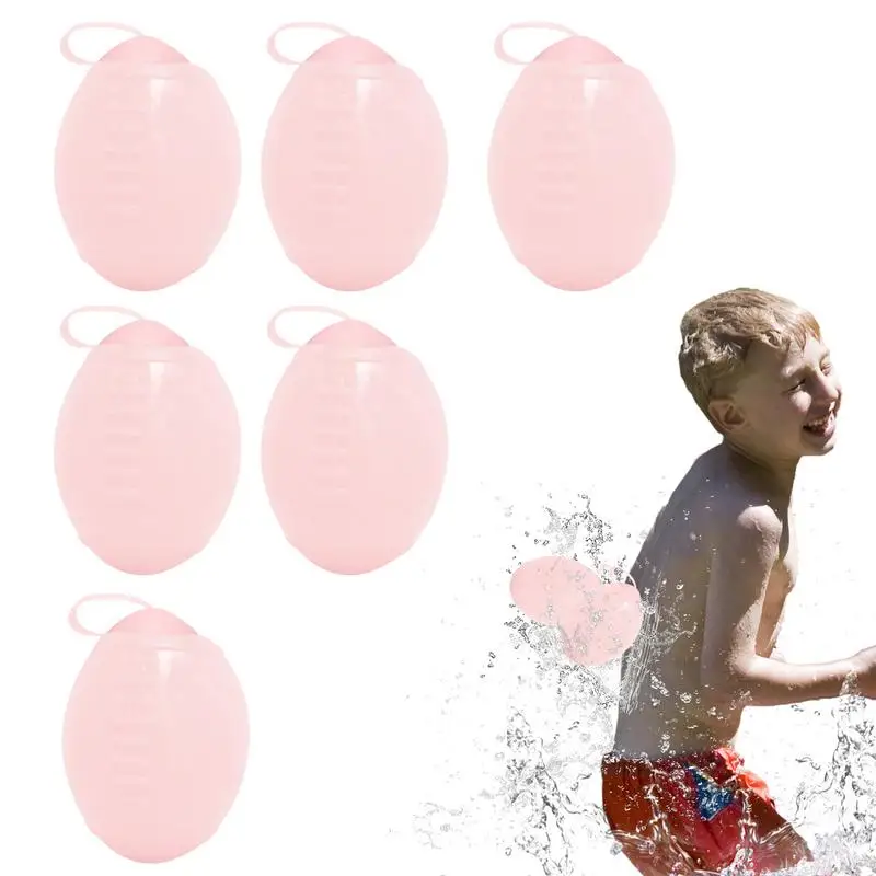 Silicone Reusable Water Balloons 6PCS Summer Outdoor Beach Play Toy Pool Party Favors Water Games Water Splash Water Balls
Silicone Reusable Water Balloons 6PCS Summer Outdoor Beach Play Toy Pool Party Favors Water Games Water Splash Water Balls