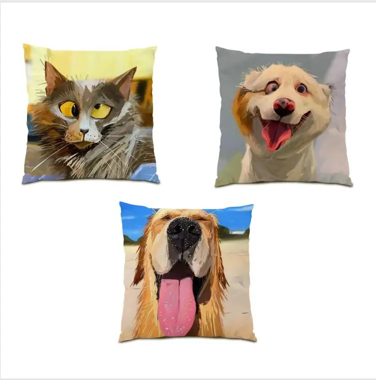 New Decorative Cushion Cover Comfortable 45x45 Velvet Fabric Pillow Cases Adorable Animal Comfortable Polyester Linen Home E1188
New Decorative Cushion Cover Comfortable 45x45 Velvet Fabric Pillow Cases Adorable Animal Comfortable Polyester Linen Home E1188