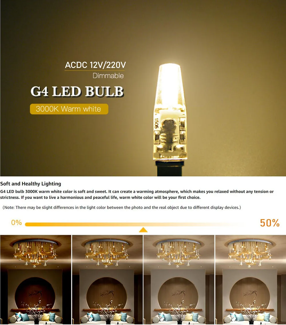 10PCS LED COB Lamp 6W Bulbs Dimmable G4 mini COB AC DC 12V 220V Candle Lights Replace 30W 40W Halogen for Chandelier Spotlight 1 Mallzona S75c06055337546bcbab73fb644fe7001B 10PCS LED COB Lamp 6W Bulbs Dimmable G4 mini COB AC DC 12V 220V Candle Lights Replace 30W 40W Halogen for Chandelier Spotlight Mallzona