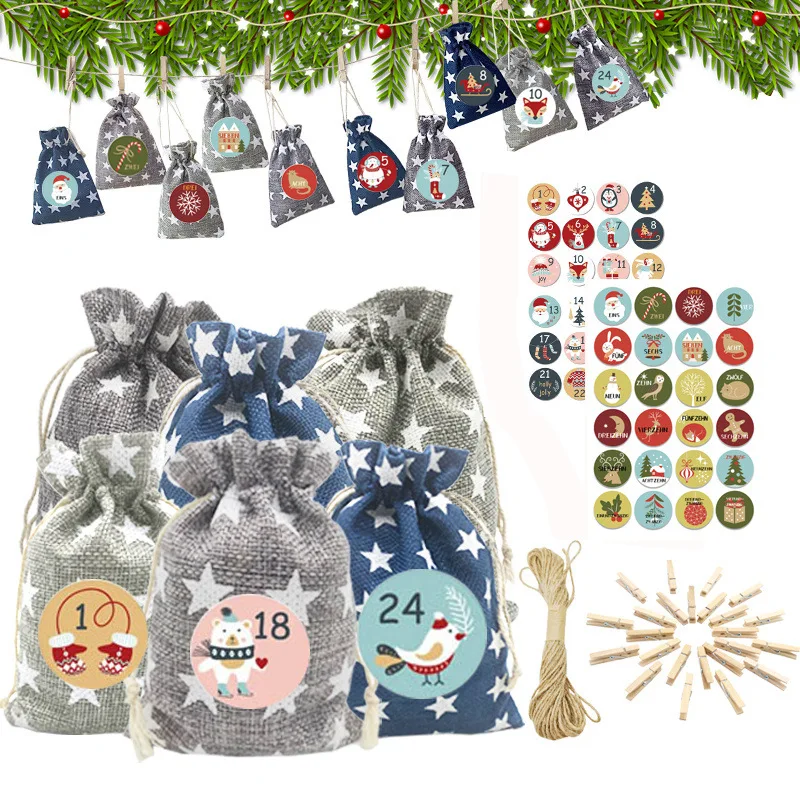 Cotton Drawstring Burlap Bag Wedding Party Christmas Gift Hessian Burlap Packing Include 24Pcs Bag,Sticker,Rope,Wooden Clip
Cotton Drawstring Burlap Bag Wedding Party Christmas Gift Hessian Burlap Packing Include 24Pcs Bag,Sticker,Rope,Wooden Clip