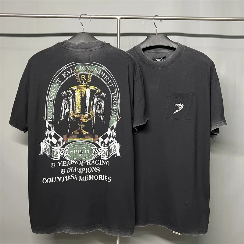 Retro Vintage Washing Water High Street Short Sleeve Men's Clothing They Will Not Only Give a Parrots From The Holy Grail
Retro Vintage Washing Water High Street Short Sleeve Men's Clothing They Will Not Only Give a Parrots From The Holy Grail