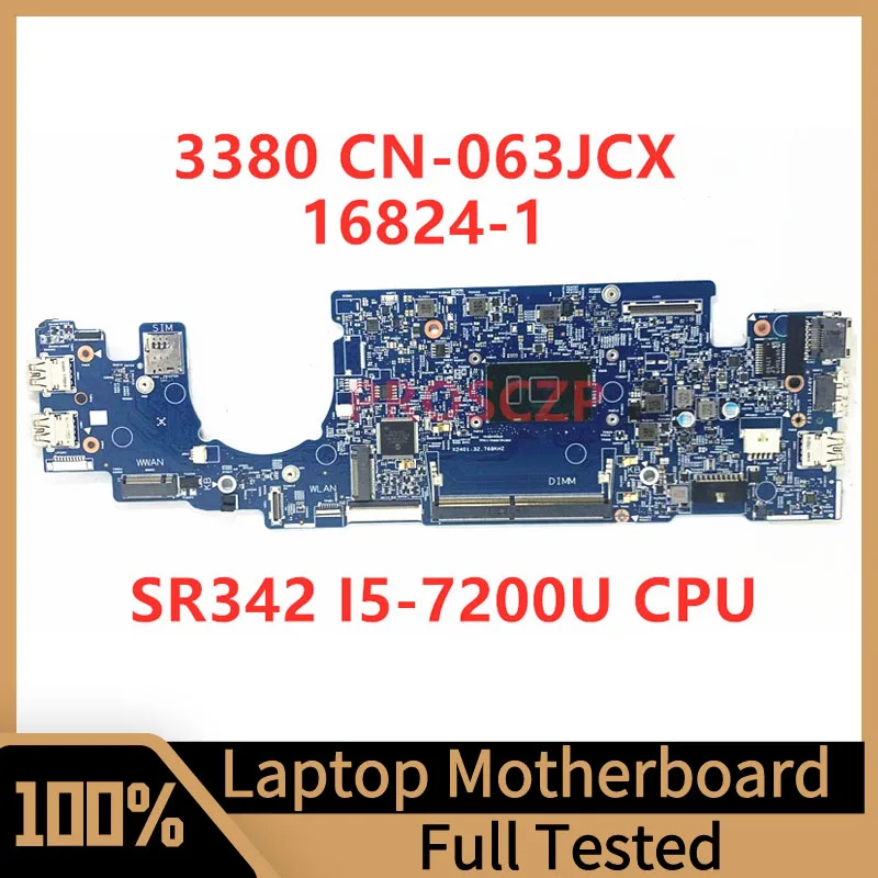 Материнская плата CN-063JCX 063JCX 63JCX для ноутбука Dell Latitude 3380, материнская плата 16824-1 с процессором SR342 I5-7200U, 100% Протестировано хорошо
Материнская плата CN-063JCX 063JCX 63JCX для ноутбука Dell Latitude 3380, материнская плата 16824-1 с процессором SR342 I5-7200U, 100% Протестировано хорошо