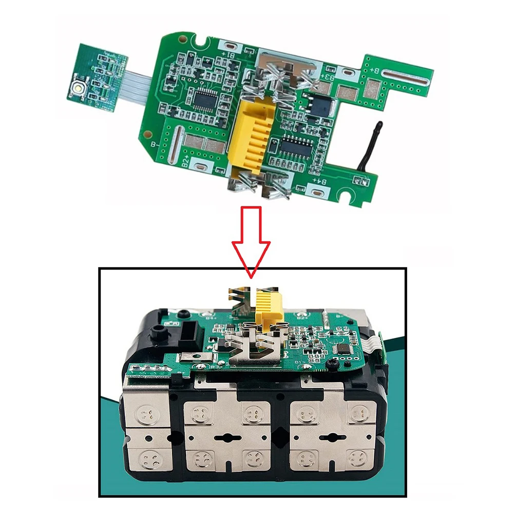 1x PCB Circuit Board PCB Circuit Board Accessories For Bl1860 15-cell Green Replacement 15A For Bl1815 5-cell New
1x PCB Circuit Board PCB Circuit Board Accessories For Bl1860 15-cell Green Replacement 15A For Bl1815 5-cell New
