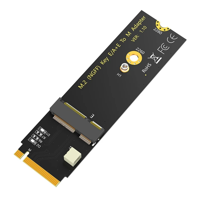 Плата адаптера M.2 NGFF A + E Key, адаптер Wi-Fi/Bluetooth для ключей M.2, для аксессуаров AX200/AX201/AX210
Плата адаптера M.2 NGFF A + E Key, адаптер Wi-Fi/Bluetooth для ключей M.2, для аксессуаров AX200/AX201/AX210