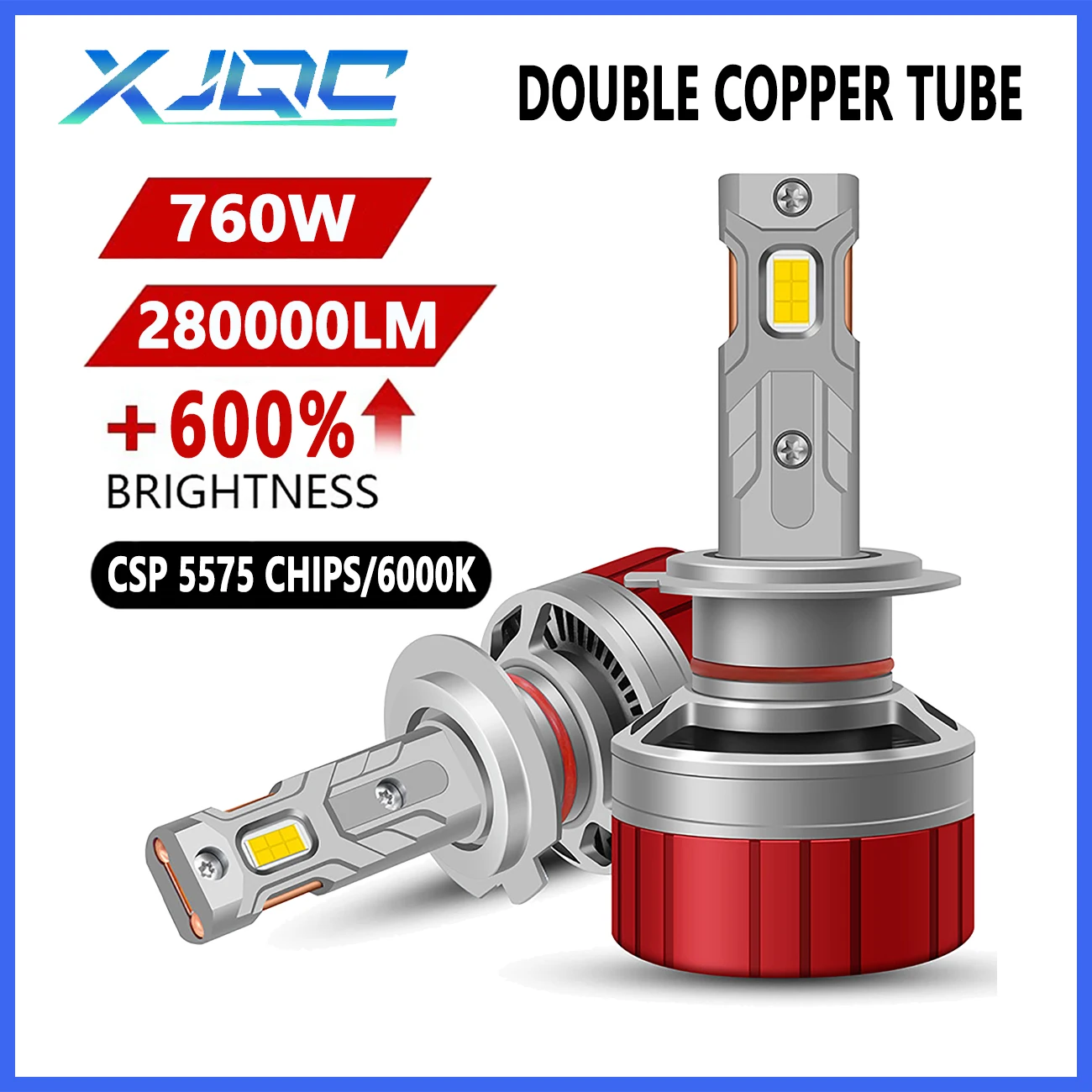 XJQC 280000LM 760W H4 H7 H3 9005 9006 LED Canbus Bulbs H1 H8 H9 H11 Ultra Bright High Concentrat Car Headlights Auto Parts
XJQC 280000LM 760W H4 H7 H3 9005 9006 LED Canbus Bulbs H1 H8 H9 H11 Ultra Bright High Concentrat Car Headlights Auto Parts