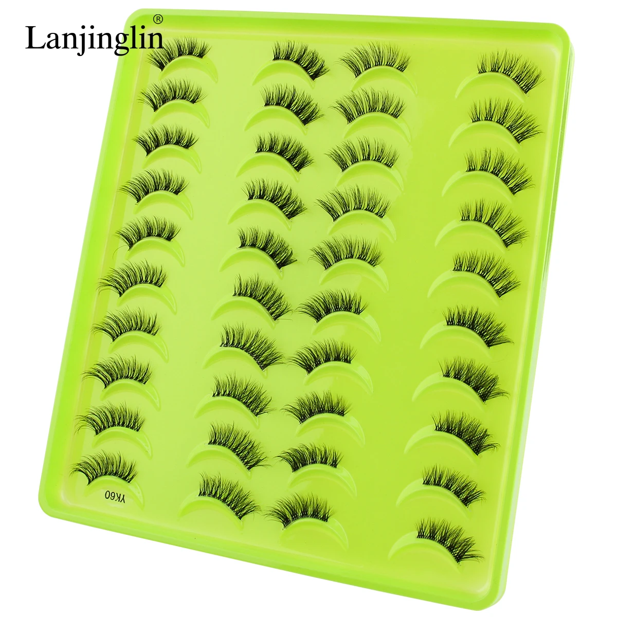 3/20/21Pairs False Eyelashes Wispy Lashes Dramatic Thick Fake Eyelashes Faux 3D Mink Fluffy Strip False Lashes Pack Makeup Tools 16 S75c8b5c401bd41f69d315bfe7c9756e7q