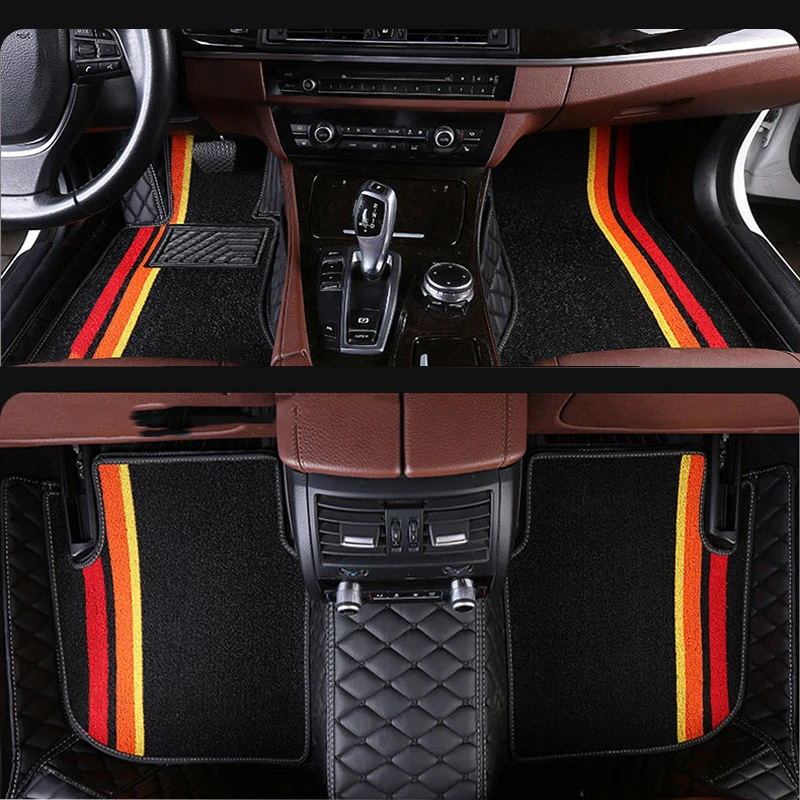 

Custom bilayer car floor mats for Volvo All Models s60 s80 c30 xc60 xc90 s90 s40 v40 v90 xc70 v60 XC-Classi auto styling