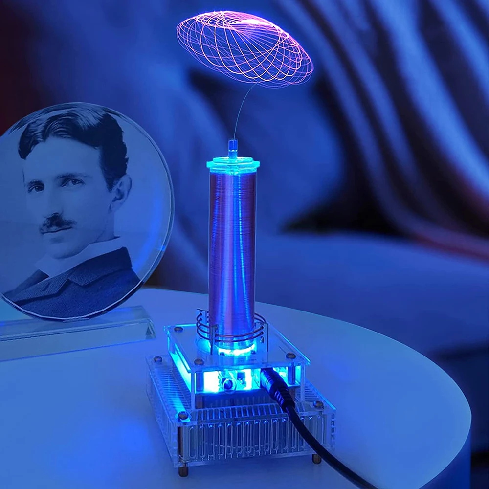 Music Tesla Coil DIY Kit Spark Gap Arc Generator Plasma Loudspeaker Artificial Lightning Wireless Transmission E-Desktop Toy
Music Tesla Coil DIY Kit Spark Gap Arc Generator Plasma Loudspeaker Artificial Lightning Wireless Transmission E-Desktop Toy