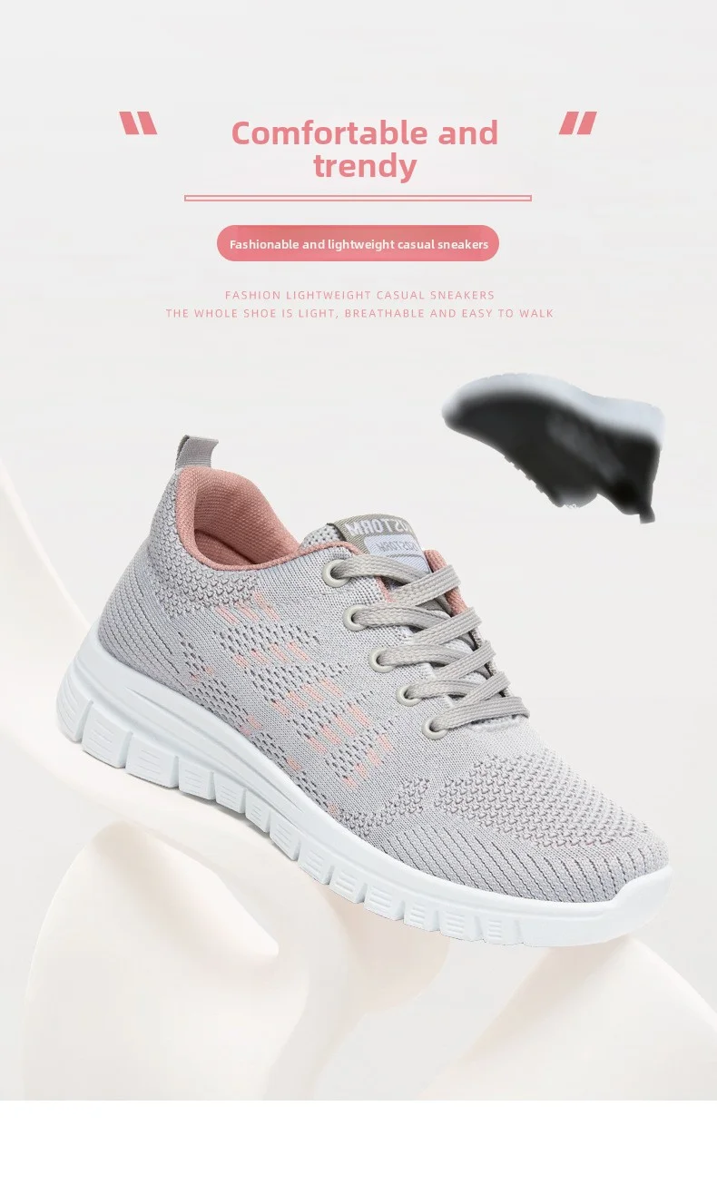 Women Running Shoes Breathable Casual Shoes Outdoor Light Weight White Tenis Sports Shoes Casual Walking Sneakers for Wamen 40 S75ca93a00c3d425686cd80c4363edd12v