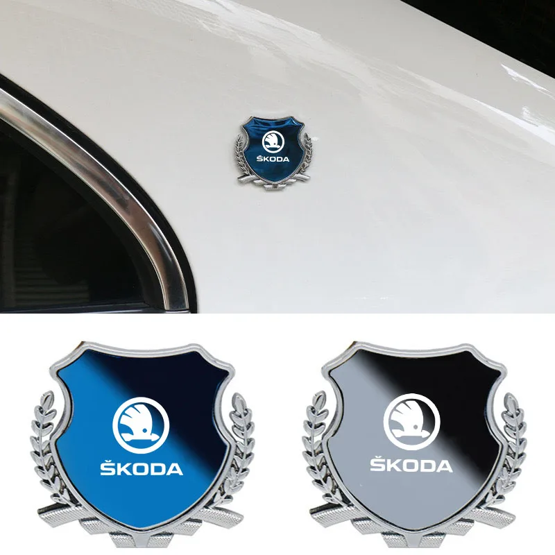 

Metal Car Trunk Window Side Emblem Badge Decal Sticker For Skoda Octavia 2 3 Fabia Superb Kamiq Kodiaq Rapid Accessories