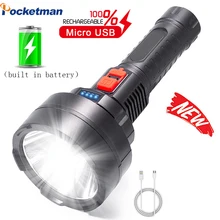 Large Searchlight LED Flashlight USB Rechargeable Torch Lanterna Built-in Battery Portable Concentrating Long-range Flashlight
Large Searchlight LED Flashlight USB Rechargeable Torch Lanterna Built-in Battery Portable Concentrating Long-range Flashlight