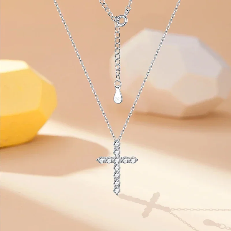 Y2K S925 Sterling Silver 2024 New Christianity Cross Zircon Pendant Luxury Women Shiny Charm Party Fashion Trend Choker Gift
Y2K S925 Sterling Silver 2024 New Christianity Cross Zircon Pendant Luxury Women Shiny Charm Party Fashion Trend Choker Gift
