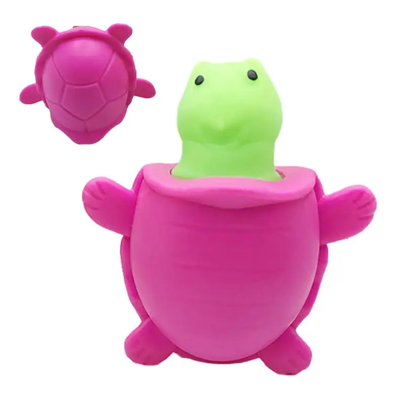 

Turtle Squeeze Toy Finger Exercise Sensory Toy Turtle Squeeze Cup Toy Funny Relaxing Toy Birthday Gift Children Elastic Toy