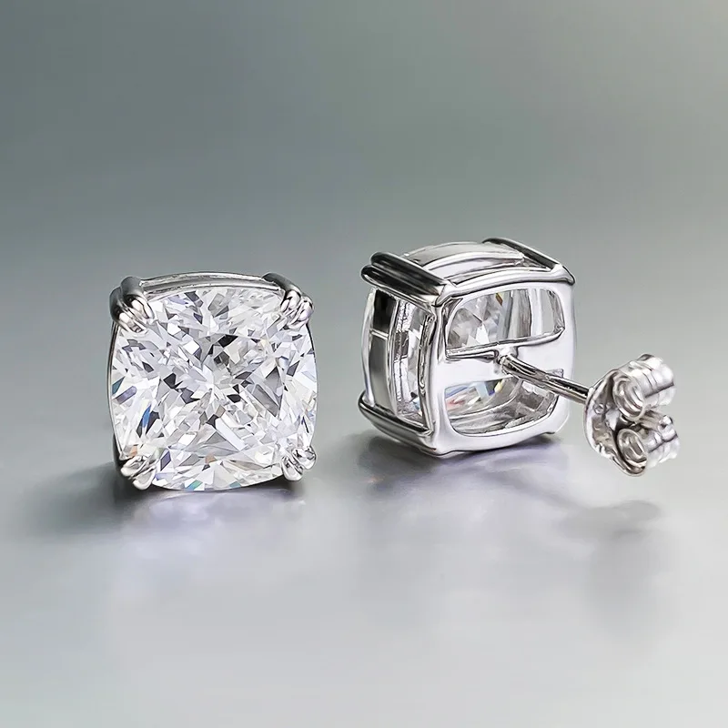 Fine 9mm Carbon Diamond Stud Earring 100% Real 925 Sterling Silver Engagement Wedding Earrings for Women Promise Party Jewelry
Fine 9mm Carbon Diamond Stud Earring 100% Real 925 Sterling Silver Engagement Wedding Earrings for Women Promise Party Jewelry