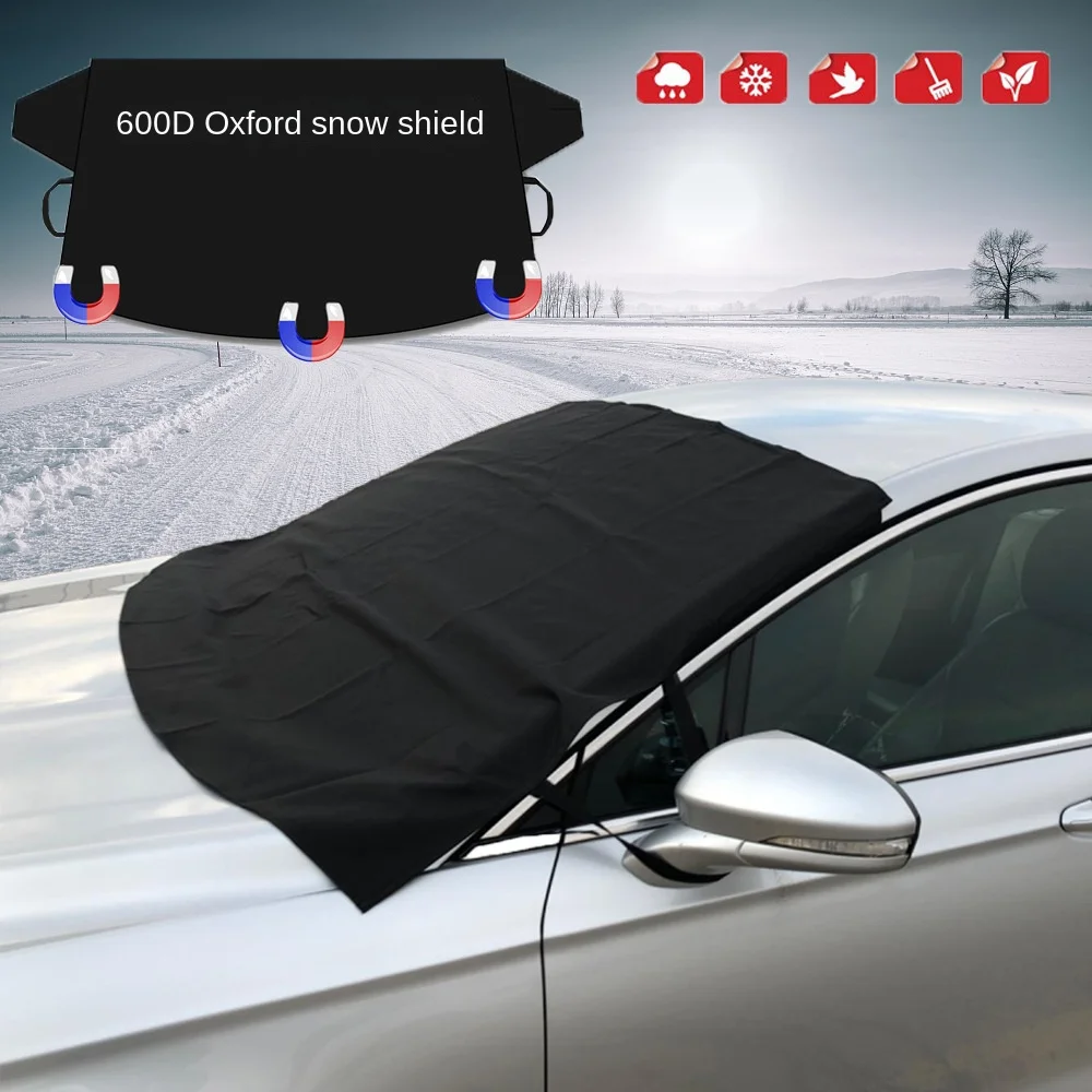 

Automobile Winter Snow Shield 600D Oxford Magnetic Car Rain and Snow Shield Antifreeze Sunscreen Dual Purpose Sun Shield
