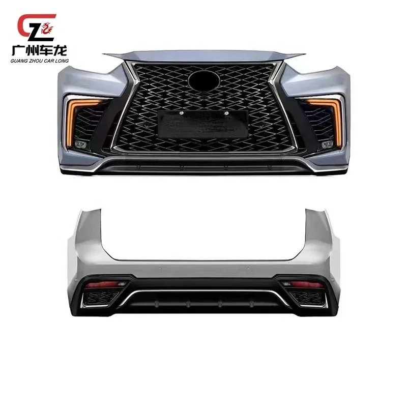 

Hot selling PP Plastic Car Bumper Front Bumper Rear Bumper for Toyota Highlander 2022 upgrade Lx600 Style Car Bodykit