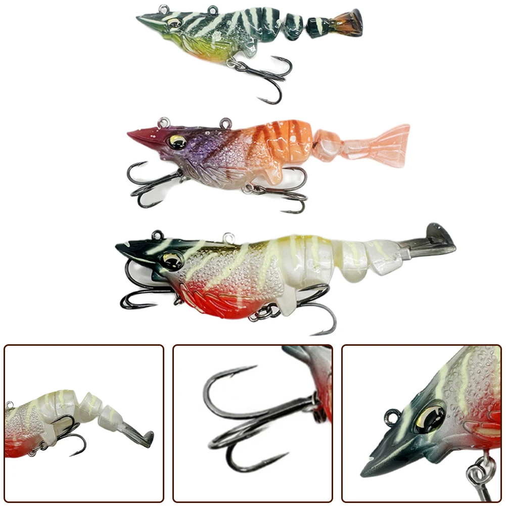 1PCS Multi-section Shrimp Soft Lure Bait Fishing Segment Shrimps With Three Anchor Hooks Bionic Bait Fish Artificial Lures
1PCS Multi-section Shrimp Soft Lure Bait Fishing Segment Shrimps With Three Anchor Hooks Bionic Bait Fish Artificial Lures