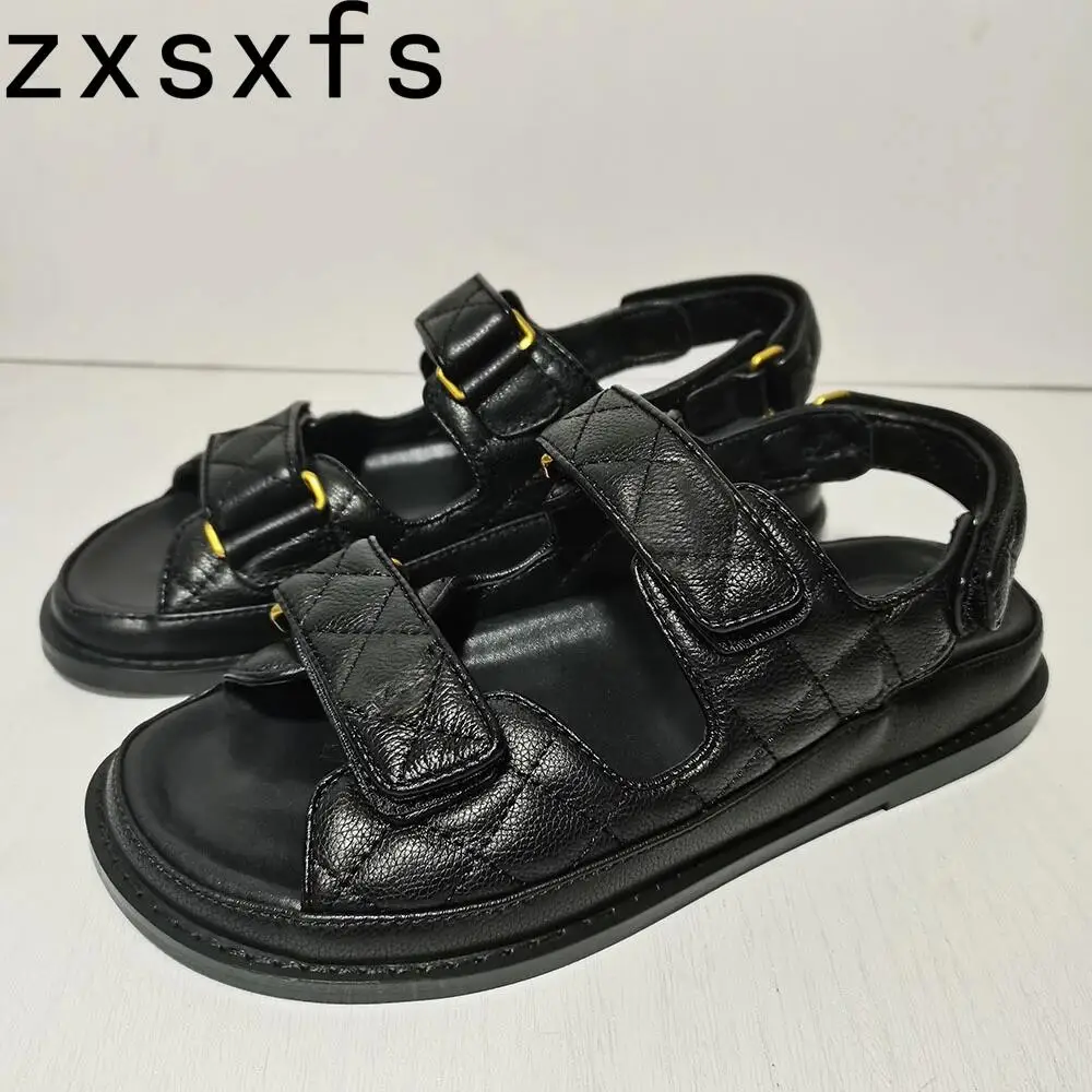 Summer Genuine Leather Sandals Women Casual Beach Shoes Flat Platform Designer Brand Shoes for Women Sandalias Mujer Verano
Summer Genuine Leather Sandals Women Casual Beach Shoes Flat Platform Designer Brand Shoes for Women Sandalias Mujer Verano