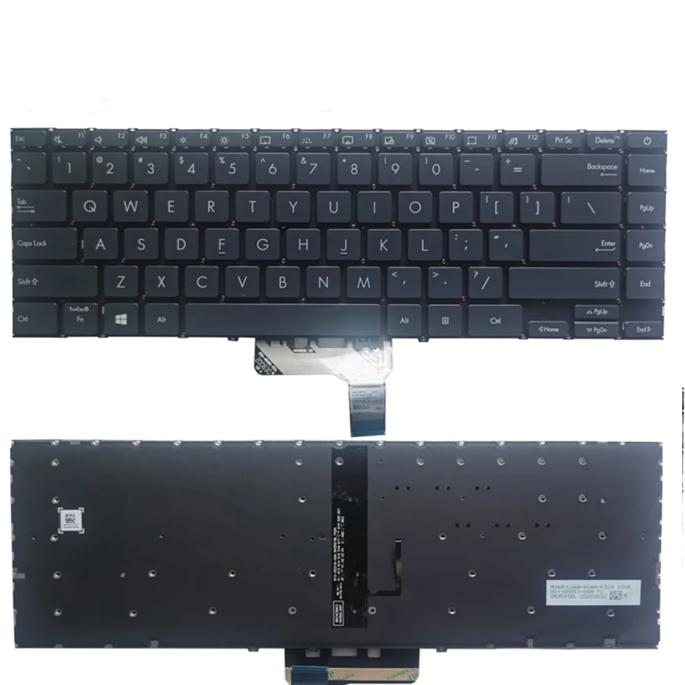 

New English US Keyboard For Asus ZenBook 14 UM425 UM425I UM425IA UM425QA UX425 UX425J UX425JA UX425E UX425EA U4700 Black Silver
