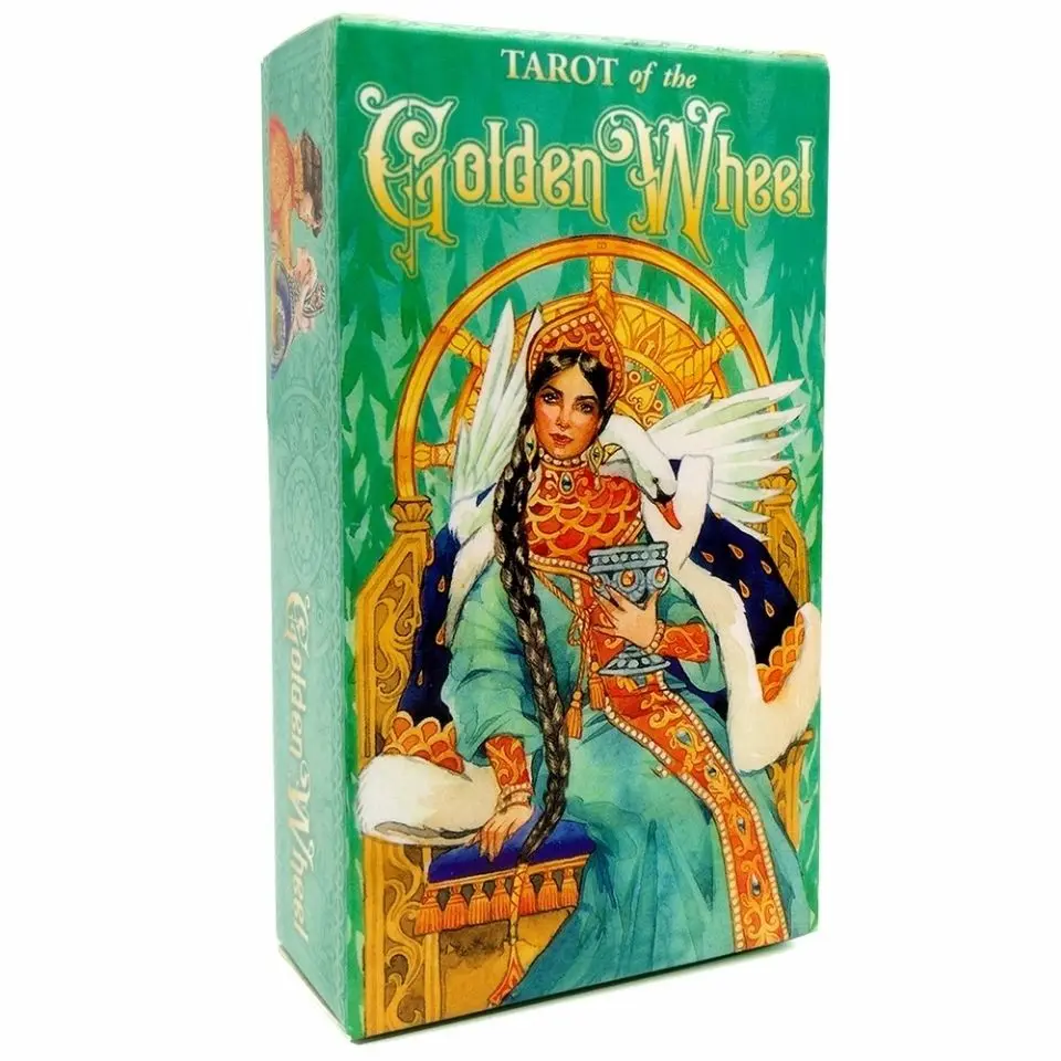 

Golden Wheel Tarot Oracle Tarot Card Fate Divination Prophecy Card Family Party Game Toy Tarots Oracle Deck PDF Guide