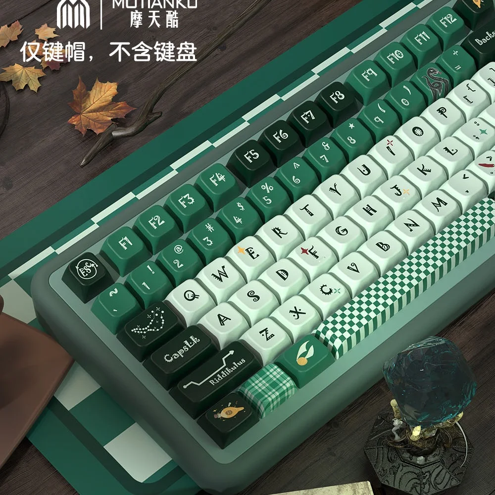 Slytherin Keycaps MDA/Cherry Profile Five-sided Sublimation PBT Keyboard Caps Complete Set Green Mcehcanical Keyboard Keycaps
Slytherin Keycaps MDA/Cherry Profile Five-sided Sublimation PBT Keyboard Caps Complete Set Green Mcehcanical Keyboard Keycaps