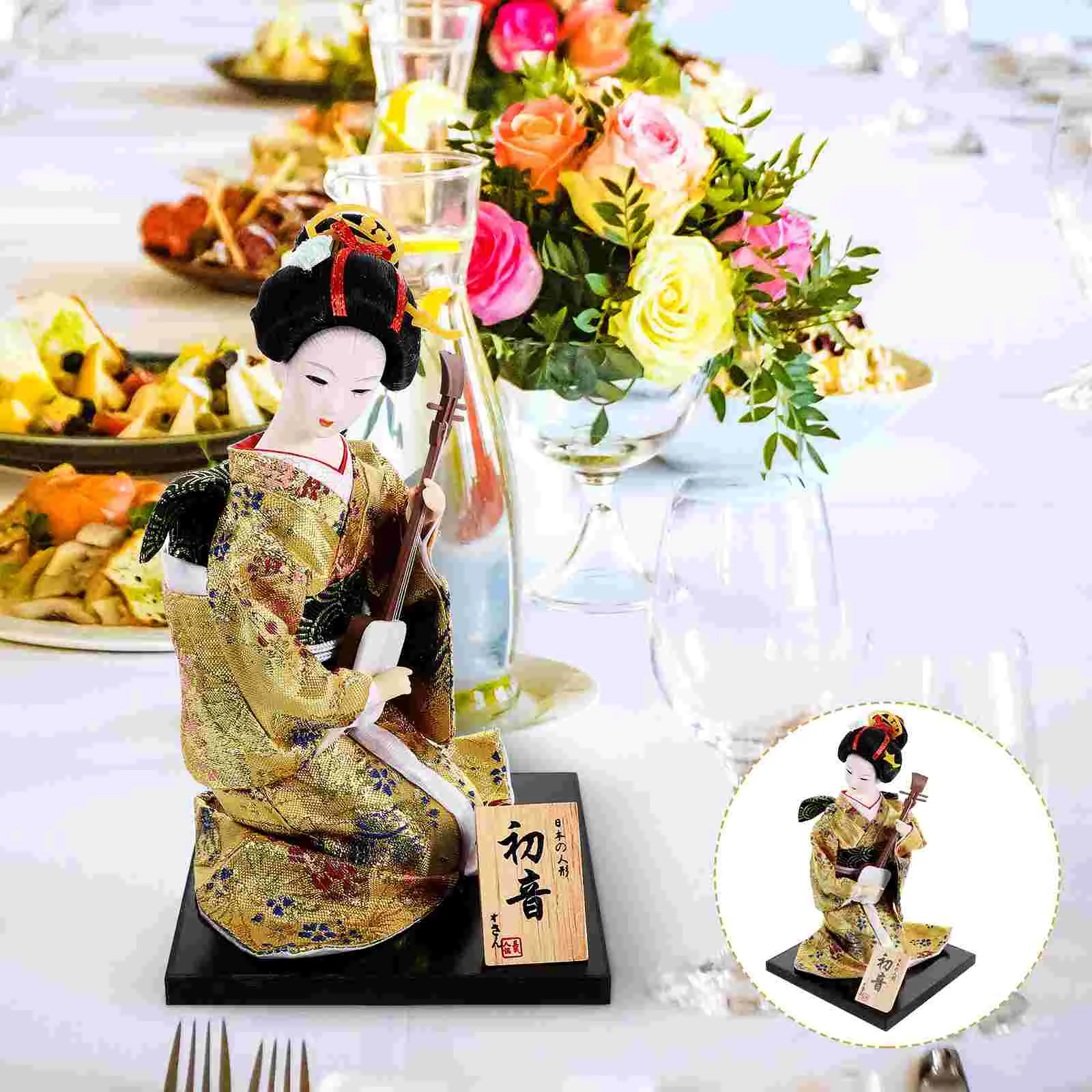 

Creative Japanese Style Classical Oriental Decorative Kimonos Craft Japanese Kimonos Doll Restaurant Doll Kimonos Figurine