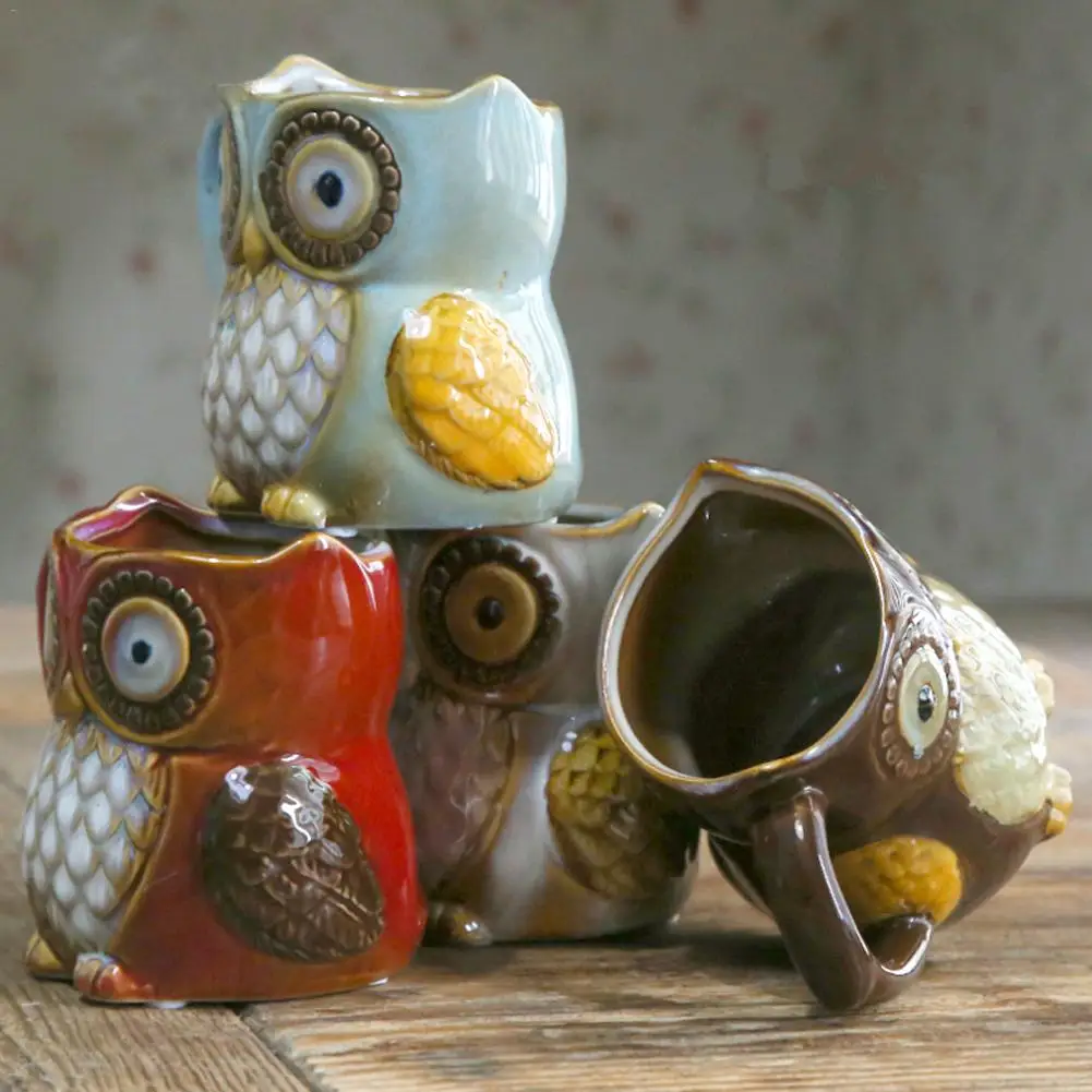 

Gift 3D Animal creative Cute Owl Mugs 300ml Cartoon Coffee Mug travel Ceramic Milk Tea Cups Breakfast Morning porcelain cup