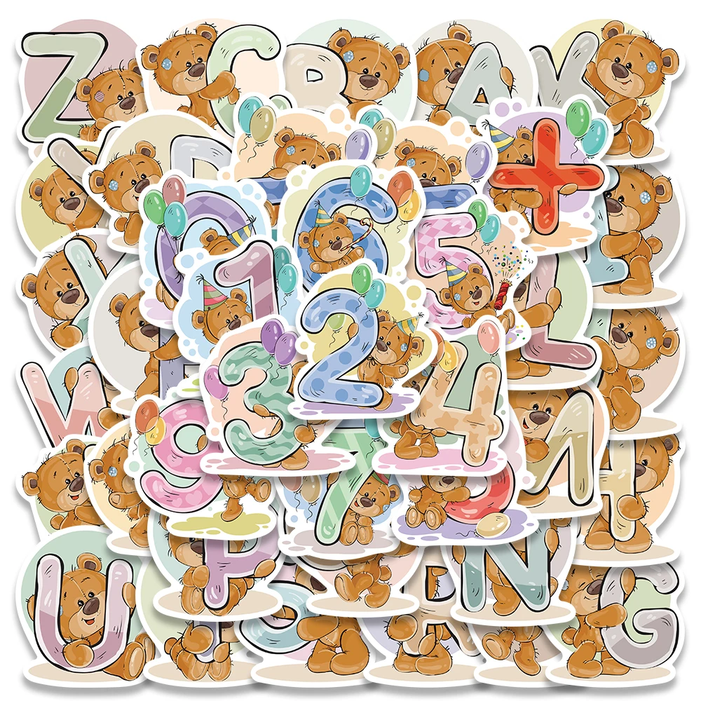 39pcs Cute Cartoon Little Bear Numbers Alphabet Stickers Kids Toy Vinyl Waterproof Graffiti Luggage Phone Guitar Laptop Decals
39pcs Cute Cartoon Little Bear Numbers Alphabet Stickers Kids Toy Vinyl Waterproof Graffiti Luggage Phone Guitar Laptop Decals