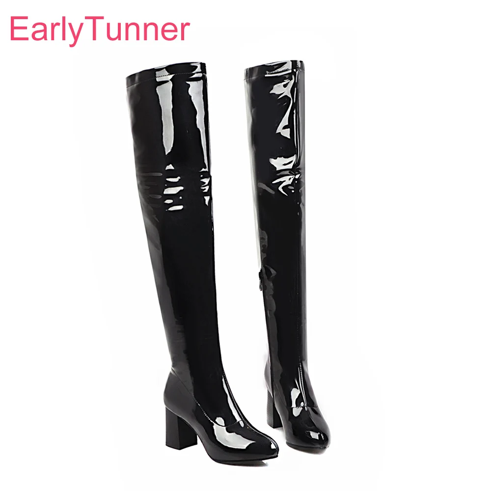 Winter Brand New Glamour Black White Women Thigh High Glossy Boots High Heels Lady Shoes ES756 Plus Big Size 10 43 45 48
Winter Brand New Glamour Black White Women Thigh High Glossy Boots High Heels Lady Shoes ES756 Plus Big Size 10 43 45 48