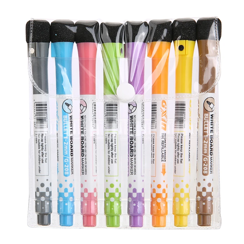 8 Color Erasable Painting Markers Magnetic Mark Pen Whiteboard Pen Children's Drawing Pens Art Class School Stationery Supplies
8 Color Erasable Painting Markers Magnetic Mark Pen Whiteboard Pen Children's Drawing Pens Art Class School Stationery Supplies